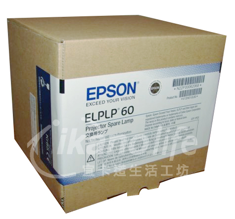 EPSON-原廠原封包廠投影機燈泡ELPLP60 / 適用機型EB-425W